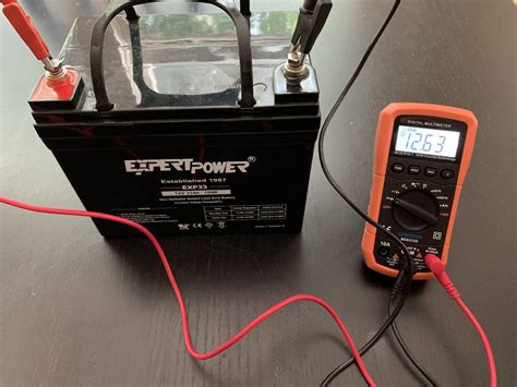 lead acid battery voltage test